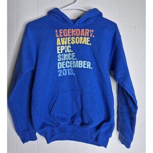 Unbranded Blue Pullover Hoodie Youth Boys Size L